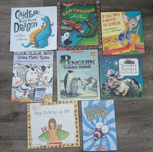 Children's Book Collection Paper Back 8 Books Lot #1